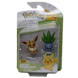 Pokemon Battle Figure Pack Eevee and Oddish NWT